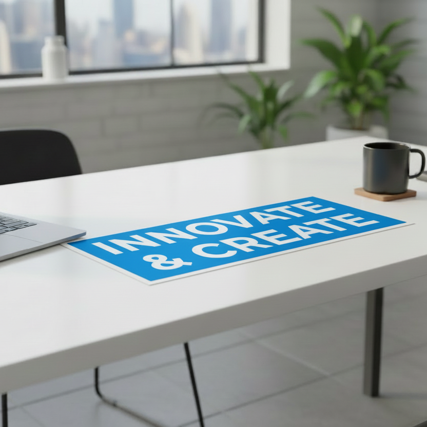 Extra large sticker size example picture