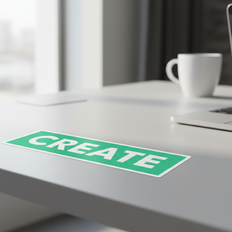 Large sticker size example picture